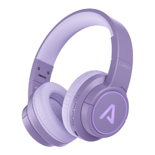 Slušalke Lamax GlowKid1, Bluetooth 5.3, LED osvetlitev, 37 h avtonomije, vijolične