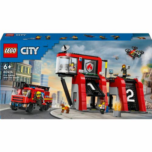Kocke Lego® City Gasilska postaja z gasilskim vozilom 60414