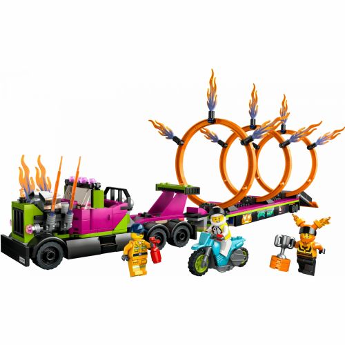 Kocke Lego City: Kaskaderski tovornjak in izziv Ring of Fire (60357)