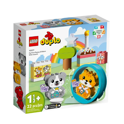 Kocke Lego Duplo: Moj prvi kužek in mucka z zvoki (10977)