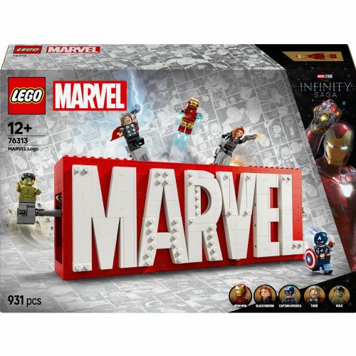 Kocke Lego Super Heroes Marvel: logotip in minifigure 76313