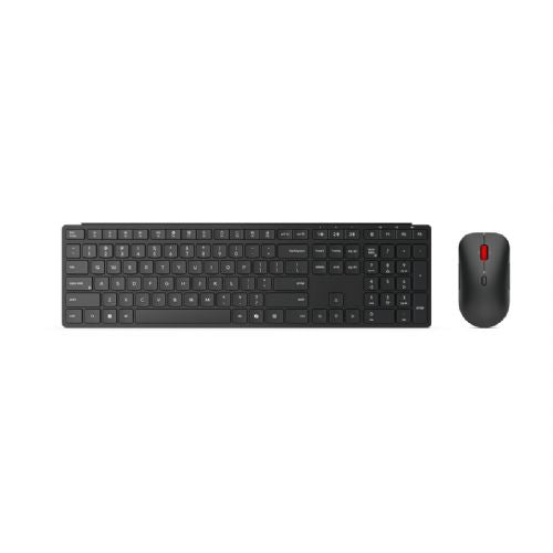 Tipkovnica Lenovo Pro Combo 6000 brezžična, slovenska postavitev, 2.4 GHz/Bluetooth, odporna na politje, črna