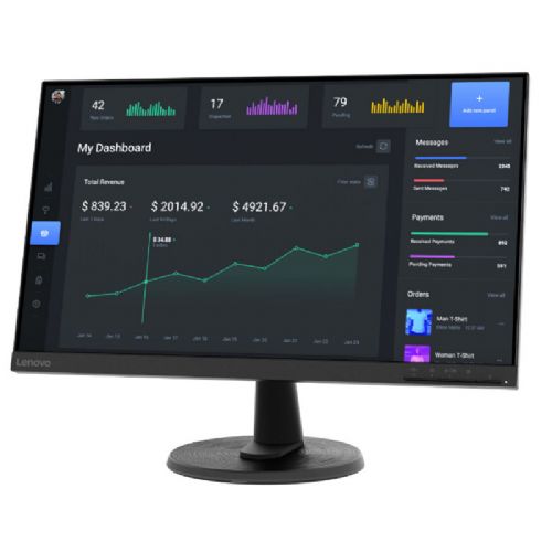 Monitor Lenovo D27-40 68,58 cm (27"), 1920 x 1080 (FHD), VA, 250 cd/m2, 5ms, 75Hz LCD HDMI/VGA