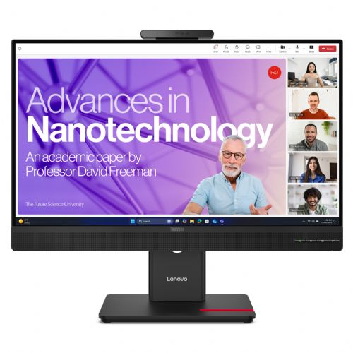 Monitor Lenovo ThinkVision T27QD-4v 27" QHD IPS HDMI/DP/USB-C, 120Hz, vgrajena kamera in zvočniki