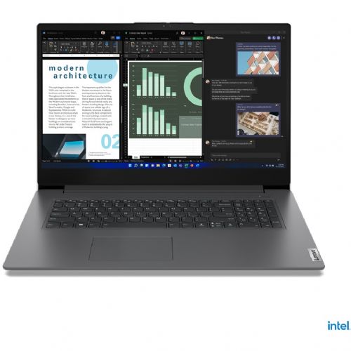 Prenosnik Lenovo V17-IRU Intel U300/8GB/SSD 512GB NVMe/43,9 cm (17,3") FHD IPS/DE/Win11Home, siva