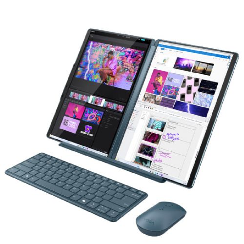 Prenosnik Lenovo Yoga Book 9 13, Intel Ultra 7-155U/32 GB/SSD 1 TB NVMe/33,8 cm (13,3"), 2,8K, OLED, 400 niti, Touch/Win11Pro, moder (83FF002TRM)