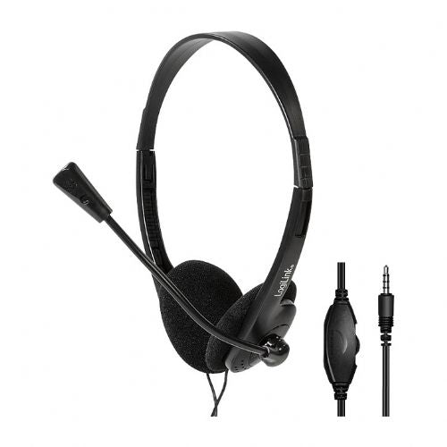 Logilink stereo slušalke, 1x 3,5 mm klinasti mikro priključki Eco-Box