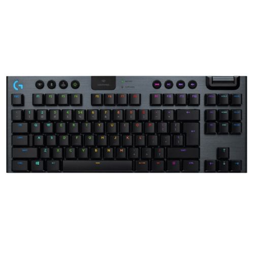 Tipkovnica Logitech G915, Lightspeed, TKL GL Tenkeyless, brezžična, RGB, mehanska, gaming, SLO, črna