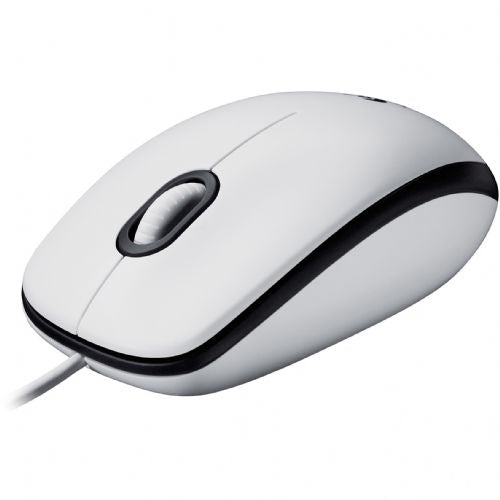 Miška Logitech M100 bela USB
