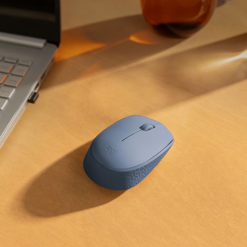 Miška Logitech M171 Miška desni in levi optični 3 gumbi brezžični 2,4 GHz USB brezžični sprejemnik modra/siva
