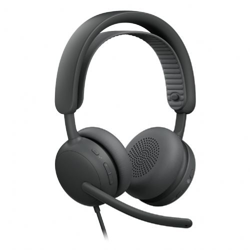 Žične slušalke z mikrofonom Logitech Zone Wired 2, USB, za poslovno rabo, grafitno sive