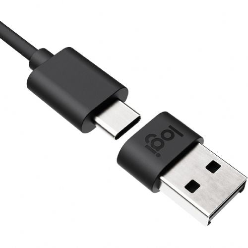 Logitech Zone Wired USB-C na A Adapter - GRAPHITE - WW