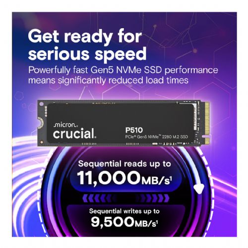 Vgradni SSD disk Crucial P510 2TB M.2 PCIe Gen5 NVMe TLC 10000MB/s