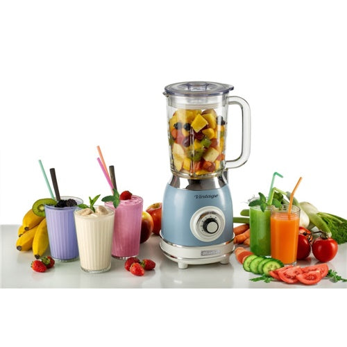 Mešalnik Ariete Standmixer Vintage blue, za 1,5 L, 1000 W, 4 stopnje, svetlo modra