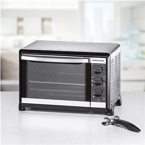 Mini pečica Rommelsbacher s konvekcijo BG 1055/E (srebrna/črna, za prodajo na drobno)