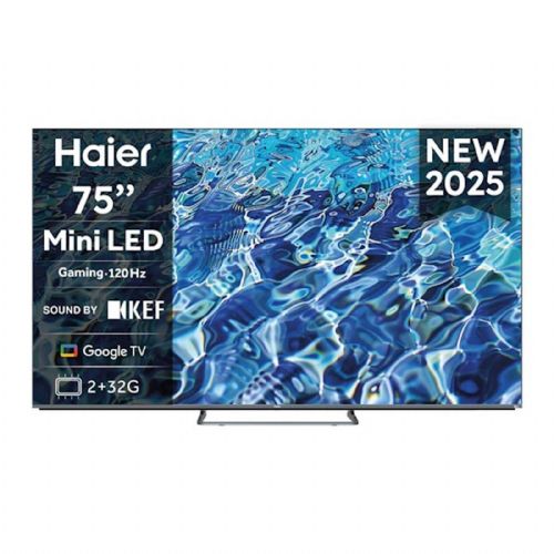 Televizor Haier H75M80FUX 4K Ultra HD Mini LED, HDR10, Dolby Atmos, 120 Hz, Google TV