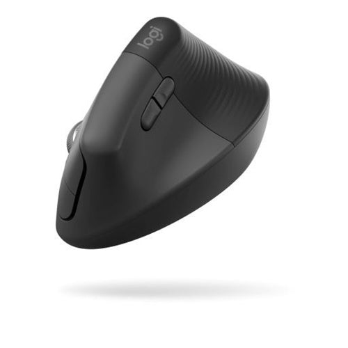 Miška Logitech Lift Vertical, za desničarje, brezžična, črna
