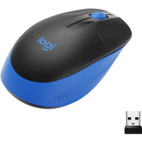 Miška Logitech M190, 1000 dpi, modra/črna