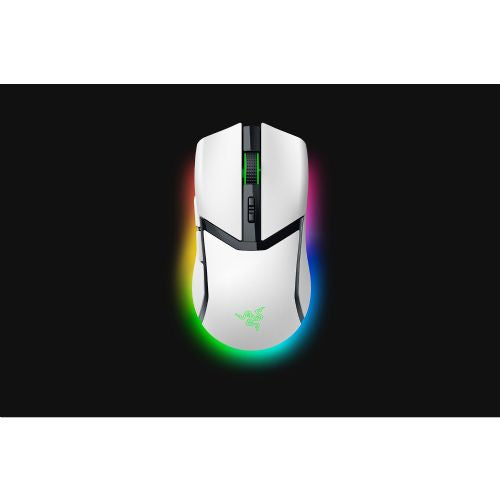 Miška Razer Cobra Pro bela, brezžična/žična, 30000 dpi, Razer Focus Pro senzor, 11-conska RGB osvetlitev