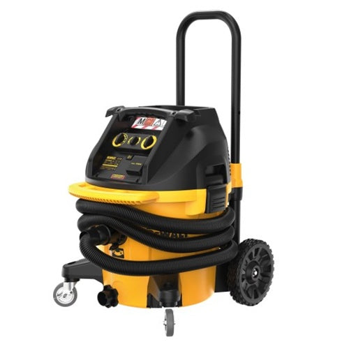 Mokro-suhi sesalnik DeWalt DWV905M-QS, industrijski, 1400 W, 25.000 Pa, samodejno čiščenje filtra, prostornina 38 l