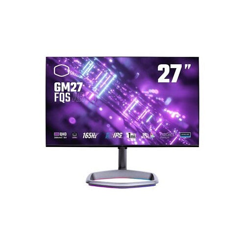 Monitor Cooler Master GM27-FQS, 69cm (27"), WQHD, 16:9, IPS, 300cd/m, 165Hz, 1ms, HDMI, DP, USB-C (60W), crni