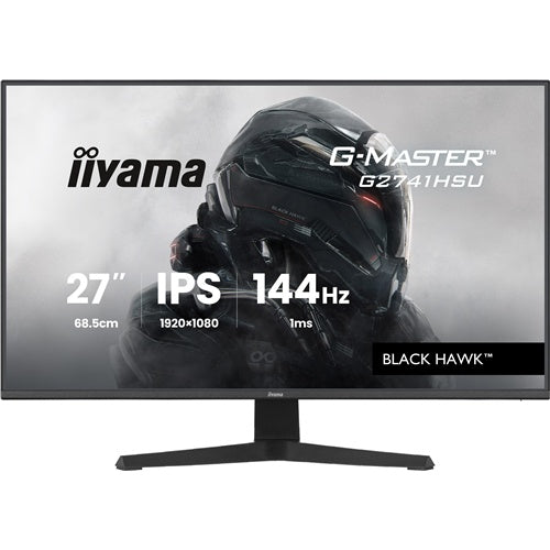 Iiyama G-Master G2741HSU-B1 Black Hawk monitor (68,6 cm (27"), crni (mat), FullHD, IPS, HDMI, DP, Free-Sync, USB hub, 144Hz zaslon)