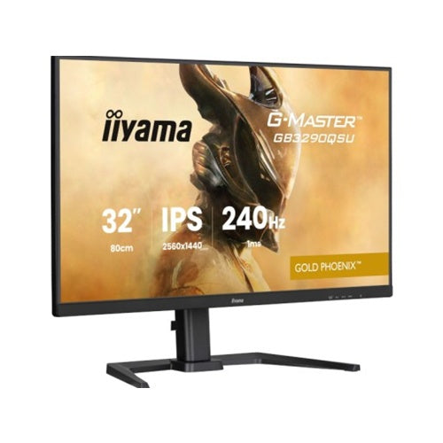 Monitor Iiyama G-Master GB3290QSU-B1 Gold-Phoenix (80 cm (31,5"),  QHD, IPS, Free-Sync-Premium, 240Hz plošča, črna)
