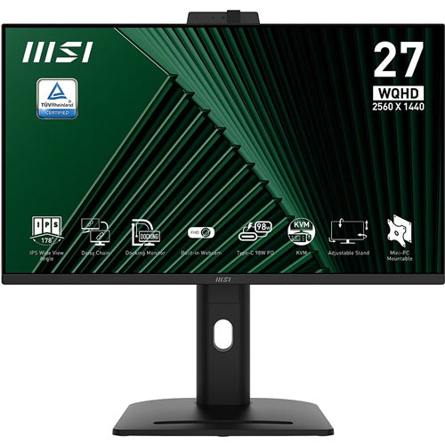 Monitor MSI PRO MP275QPDGDE 27", WQHD, IPS, 100Hz, USB-C, HDR-Ready