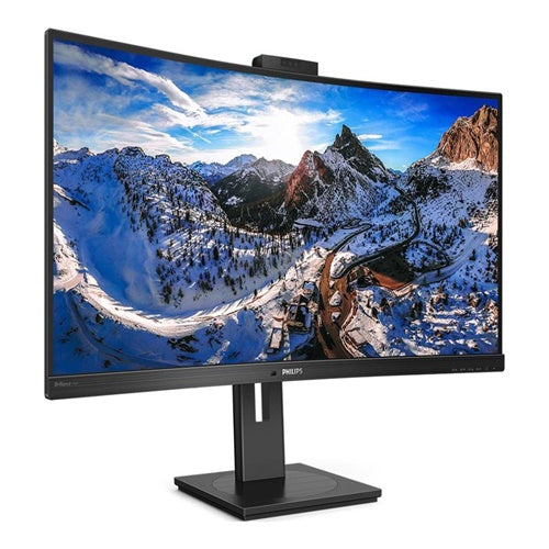 Monitor Philips 346P1CRH, 86,36 cm (34"),3440 x 1440 UWQHD, VA, 4 ms, HDMI, DisplayPort, USB-C (90W), črn, ukrivljen (346P1CRH/00)