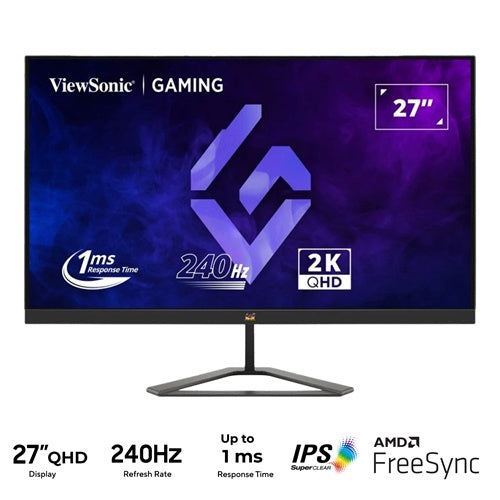 Monitor Viewsonic VX2758A-2K-PRO-3 69 cm (27-palčni), QHD, IPS, 2560 x 1440, 16:9, 300 cd/m², 240 Hz, AMD FreeSync Premium