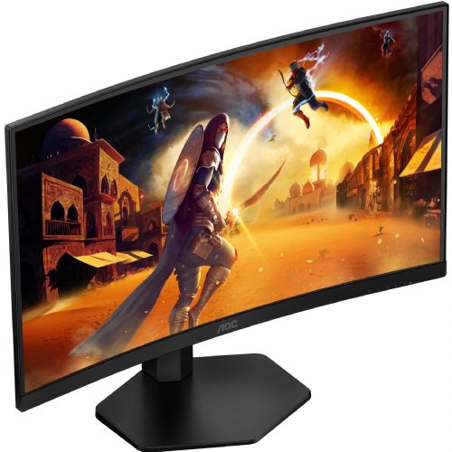 Monitor AOC CQ27G4X 68,6 cm (27-palčni), QHD, hitra VA, ukrivljen, 2560 x 1440, 16:9, 300 cd/m², 180 Hz, HDMI, DisplayPort