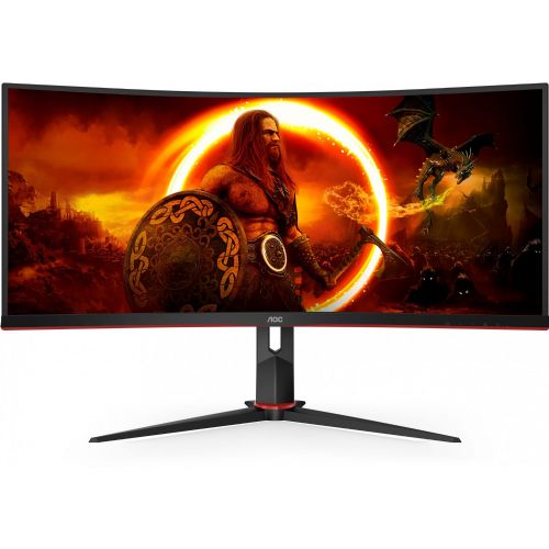 Monitor AOC CU34G2XP/BK 86,36 cm (34,0"), 3440 x 1440 (UWQHD), VA, 400 cd/m2, 21:9, 180Hz, HDMI, DP, črn