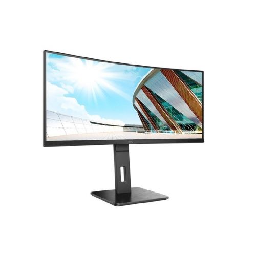 Monitor AOC Pro-Line CU34P2A, 86,4 cm (34''), 2K UHD (3440 x 1440), 21 : 9, 1 ms, USB, 2 x HDMI, DisplayPort, VESA, zvočniki, črna
