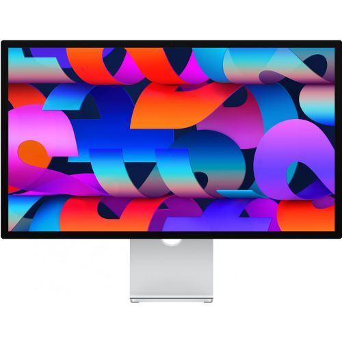 Monitor Apple Studio Display (68,3 cm (27"), srebrn, stojalo z nastavljivim nagibom, nanoteksturirano steklo, 5K Retina, spletna kamera)