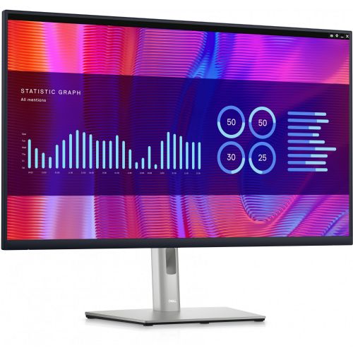 Monitor Dell P3223DE, 80,1 cm (31,5"), 2560 x 1440 (QHD), 16 : 9, 5 ms, 350 cd/m2, IPS, HDMI, DisplayPort, USB-C 90 W, USB, VESA , črna/srebrna