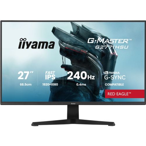 Monitor Iiyama G-Master G2771HSU-B1 27" (68,6 cm), FullHD, Hitri IPS, 240Hz, G-Sync, USB-hub