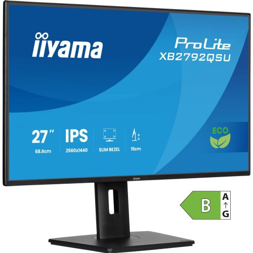 Monitor Iiyama ProLite XB2792QSU-B1 27" QHD IPS 120Hz USB HDMI črn