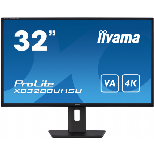 Monitor Iiyama ProLite XB3288UHSU-B5 80 cm (31,5"), 4K Ultra HD, VA, 60 Hz, HDMI/DisplayPort