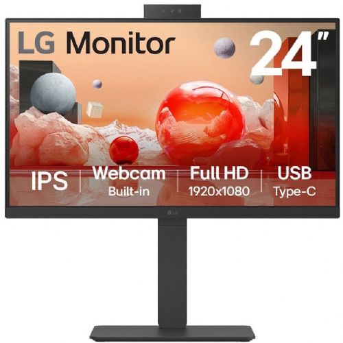 Monitor LG 24BA850-B 60,5 cm (23,8"), 1920x1080 (FHD), IPS, 250 cd/m2, HDMI DP DaisyChain IPS črna
