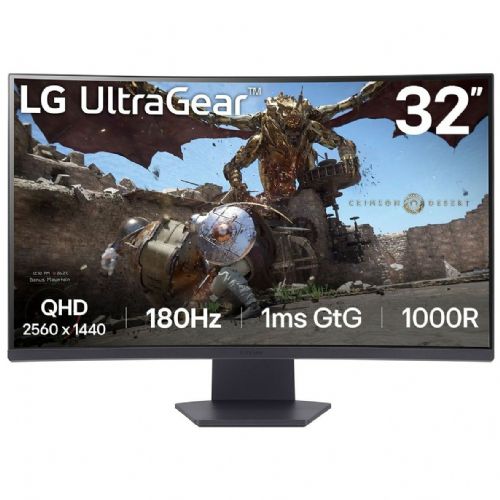 Monitor LG 32GS60QX-B UltraGear 80 cm (31,5"), 2560 x 1440 (WQHD), VA, 300 cd/m2, 1ms, HDMI DP, črna