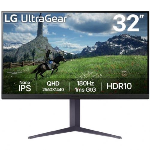 Monitor LG 32GS85QX-B UltraGear 81,3 cm (32"), 2560 x 1440 (QHD), IPS, 350 cd/m2, 1ms, 180 Hz, 16:9, HDMI, siva