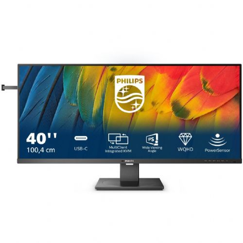 Monitor Philips 40B1U5600, 101,6 cm (40"), 3440 x 1440 WQHD, IPS, USB-C (100 W); črna