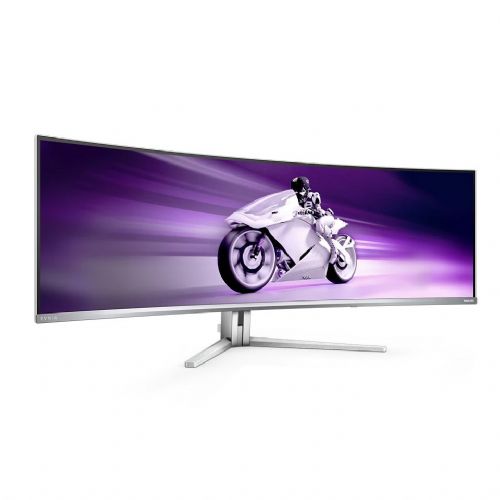 Monitor Philips Evnia 49M2C8900L QD-OLED, 124,3 cm (48,9"), 5120 x 1440 DQHD, ukrivljen, 32:9, 450 cd/m2, 144Hz, bela