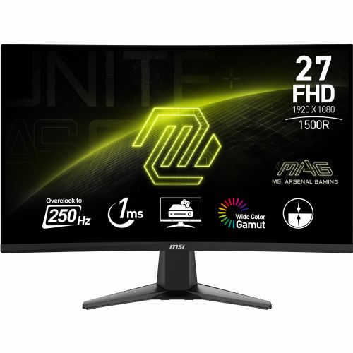 Monitor MSI MAG 27C6X 27" Full HD ukrivljen 250Hz 1ms VA VESA, črna