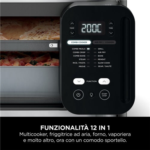 Multikuhalnik in cvrtnik 12 v 1 Ninja Combi SFP700EU, 1780 W, pekač 12,5 l, siva/nerjaveče jeklo