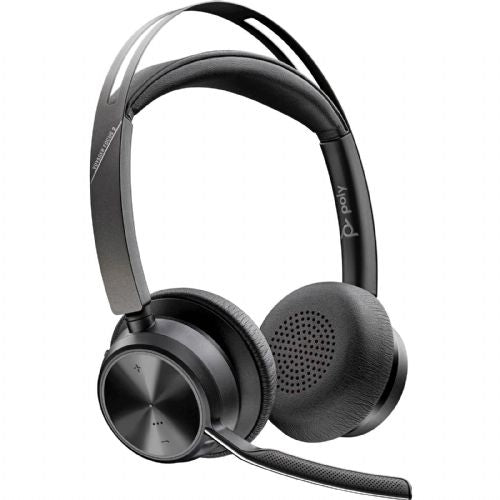 Naglavne slušalke Poly Voyager Focus 2 TYPE-C/A s potrdilom Microsoft Teams in stojalom za polnjenje 9T9J6AA#AC3