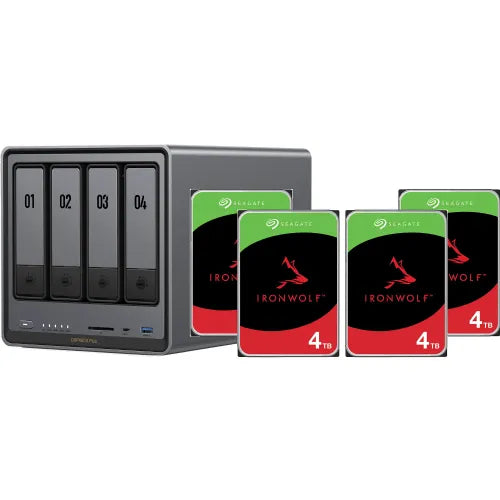 NAS Ugreen DX4800 Plus + paket 4x 4 TB Seagate IronWolf HDD