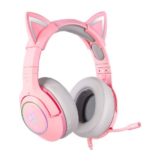 ONIKUMA K9 ružičaste RGB gaming slušalice