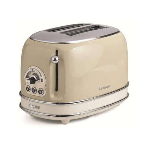 Opekač kruha Ariete Vintage 155, 810 W, za 2 rezini toasta, bež
