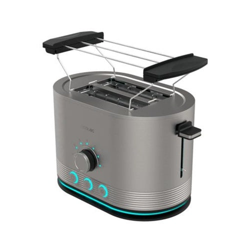 Opekač kruha Cecotec Shine&amp;Toast (nerjaveče jeklo, 850 W, za 2 rezini toasta)